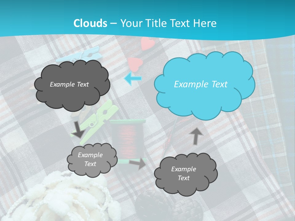 Scarf Set Macro PowerPoint Template