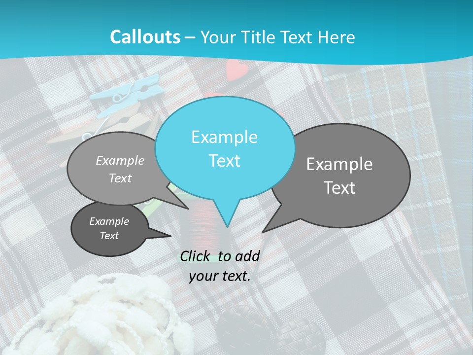 Scarf Set Macro PowerPoint Template