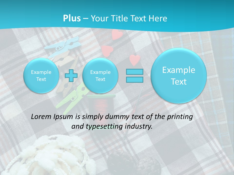 Scarf Set Macro PowerPoint Template