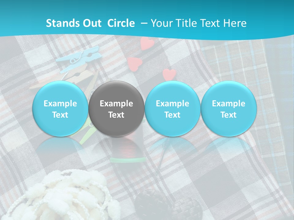 Scarf Set Macro PowerPoint Template