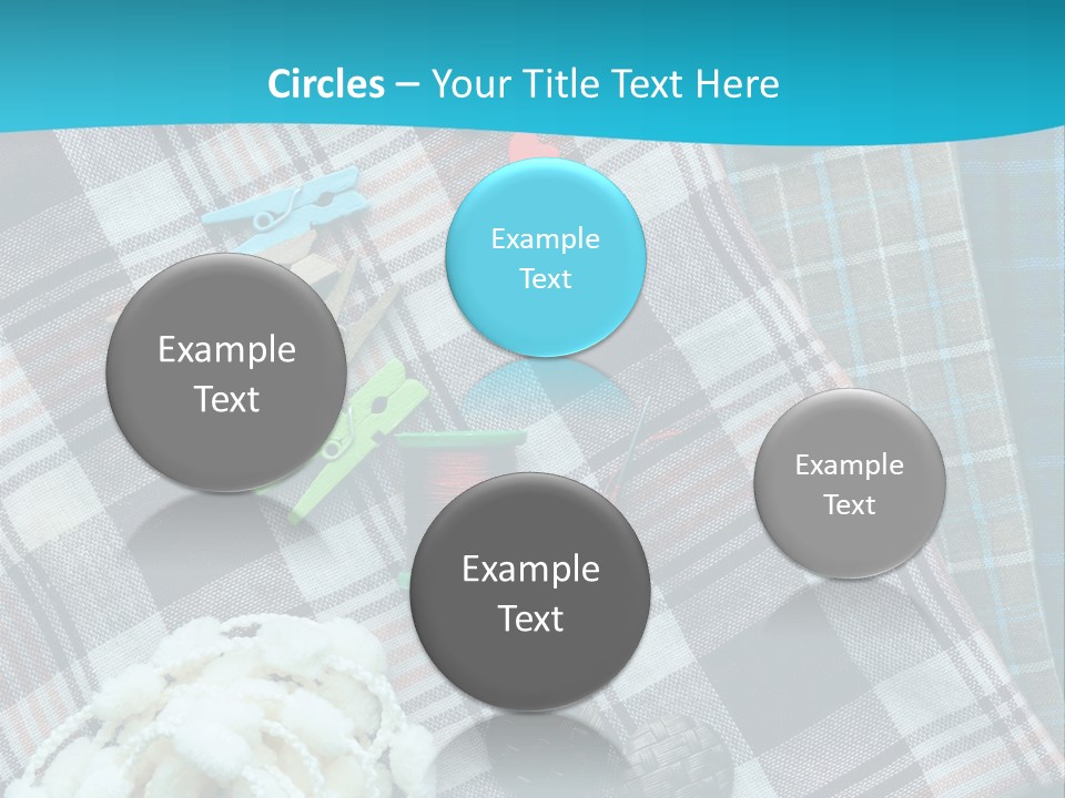 Scarf Set Macro PowerPoint Template