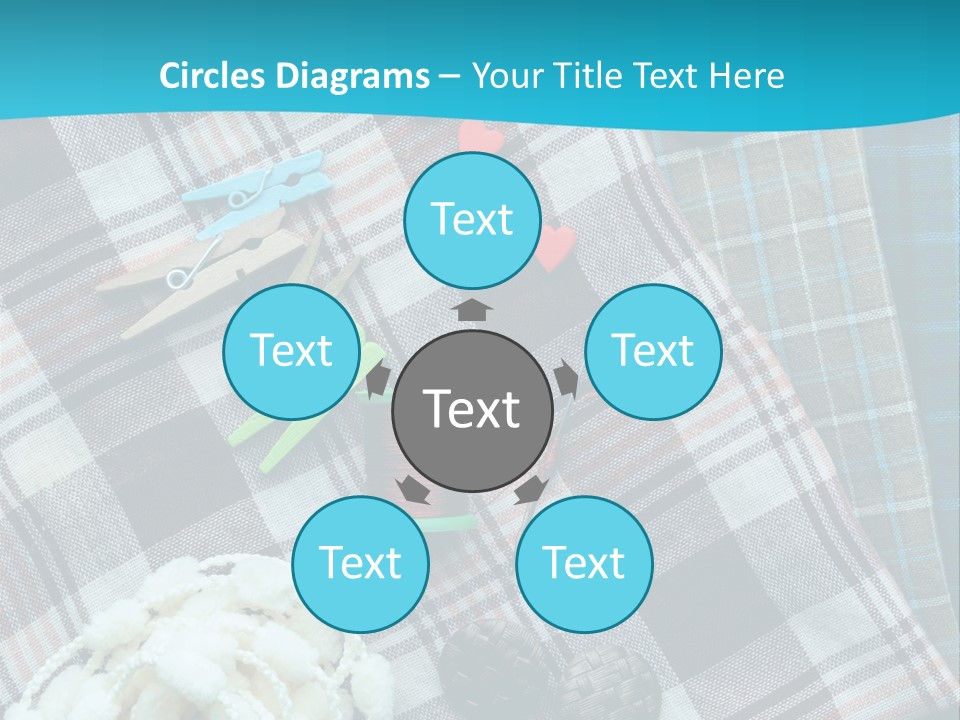 Scarf Set Macro PowerPoint Template