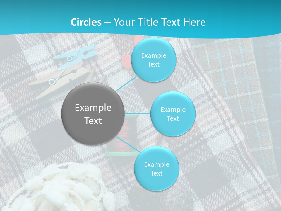 Scarf Set Macro PowerPoint Template