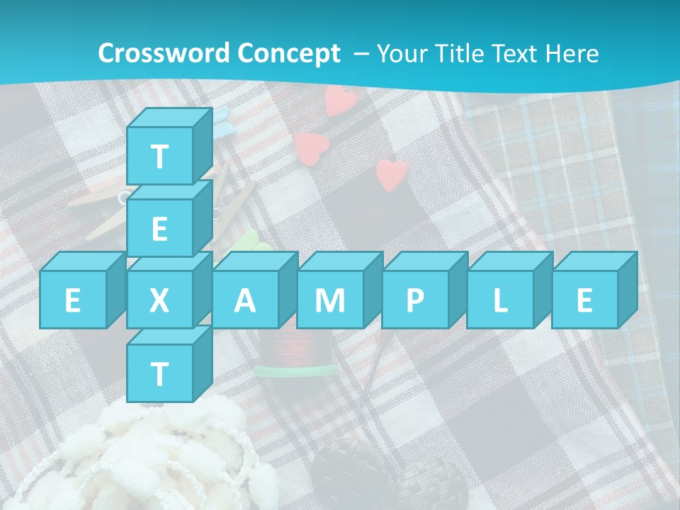 Scarf Set Macro PowerPoint Template