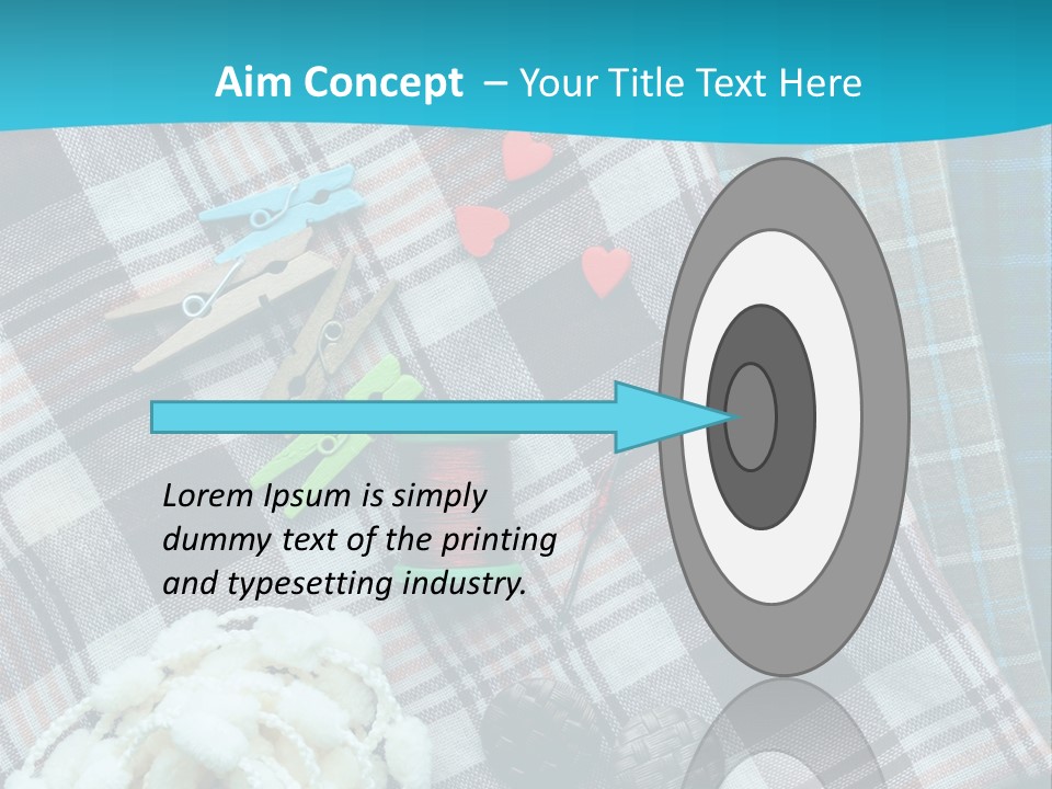 Scarf Set Macro PowerPoint Template