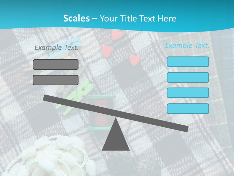 Scarf Set Macro PowerPoint Template