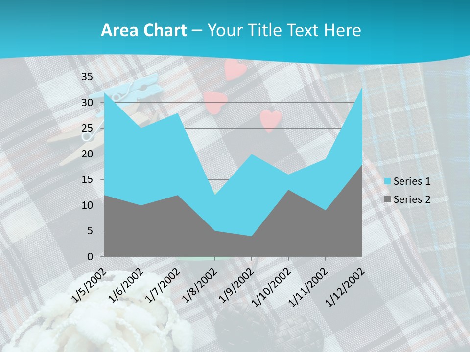 Scarf Set Macro PowerPoint Template