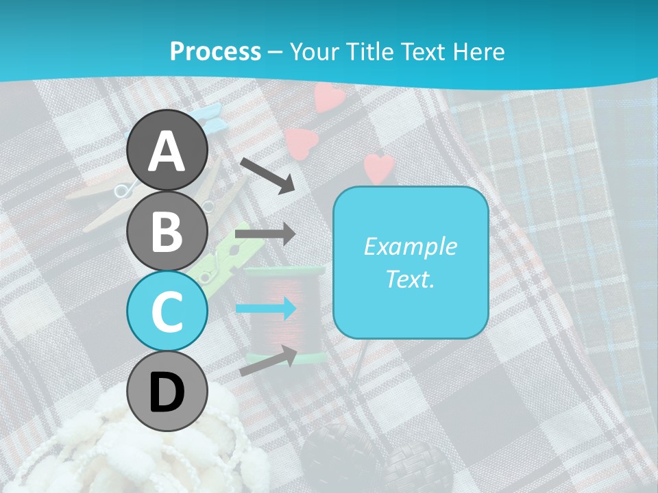 Scarf Set Macro PowerPoint Template