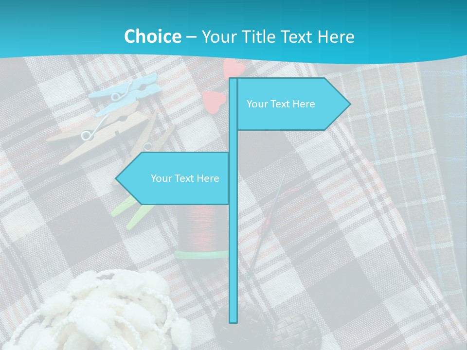 Scarf Set Macro PowerPoint Template