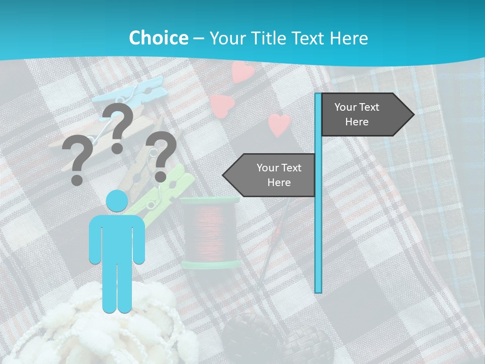 Scarf Set Macro PowerPoint Template
