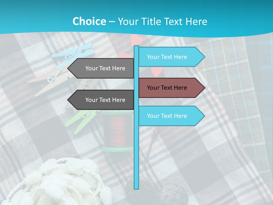 Scarf Set Macro PowerPoint Template