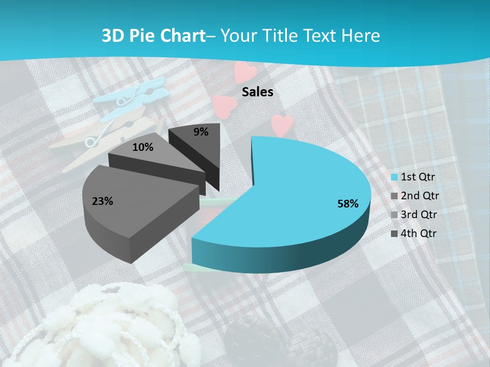 Scarf Set Macro PowerPoint Template