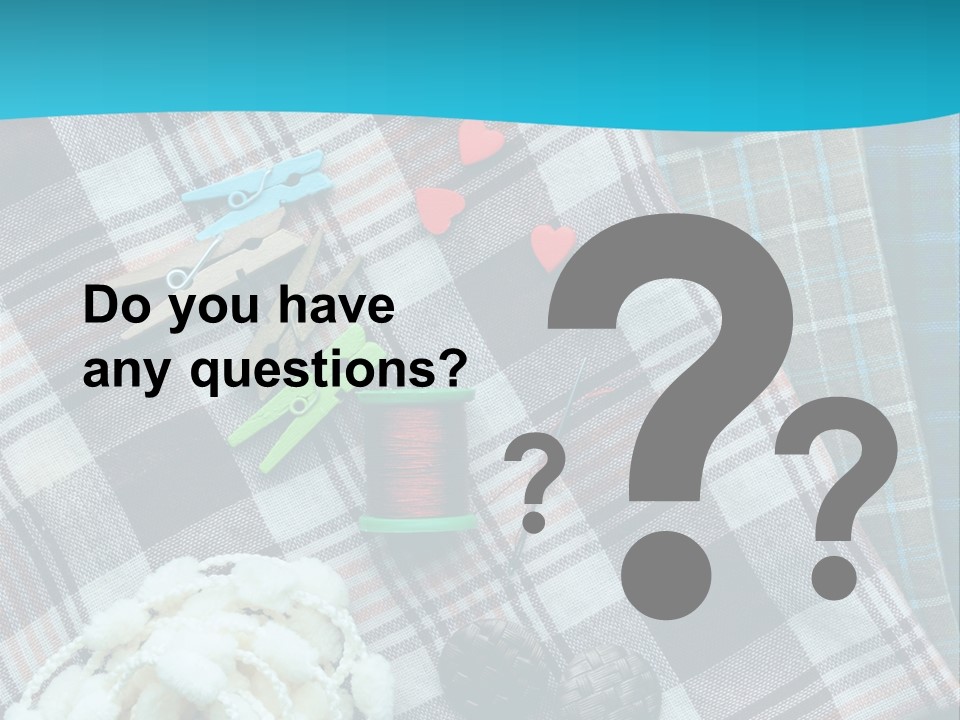 Scarf Set Macro PowerPoint Template