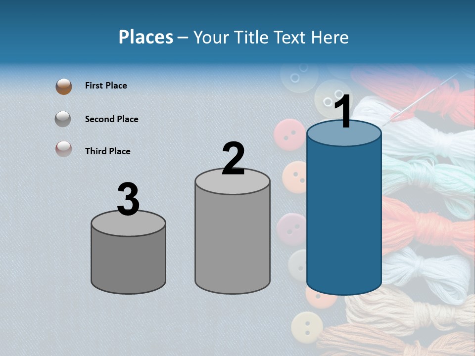 Thread Background Closeup PowerPoint Template