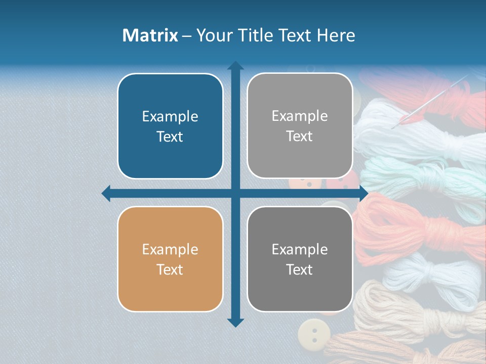 Thread Background Closeup PowerPoint Template