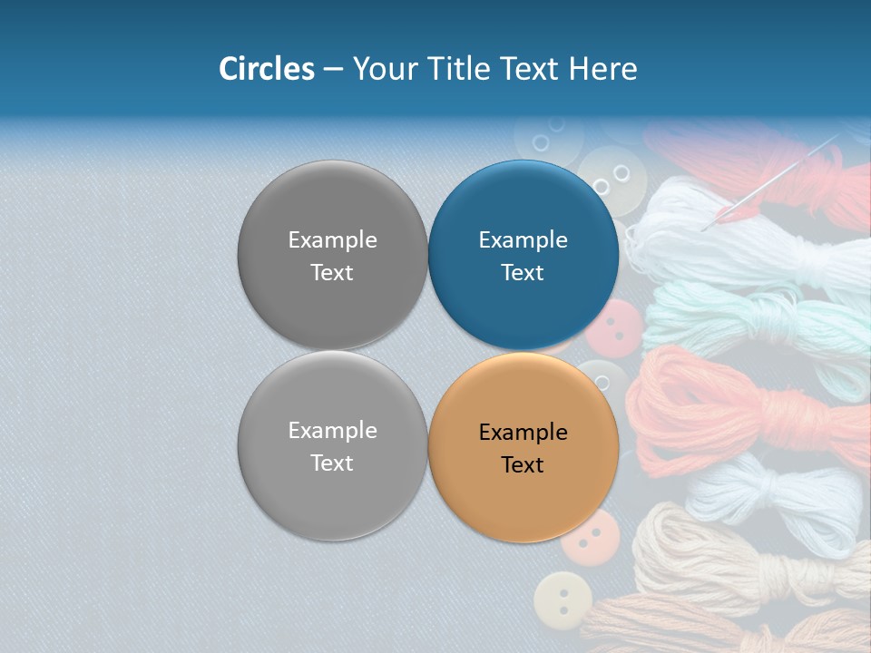 Thread Background Closeup PowerPoint Template