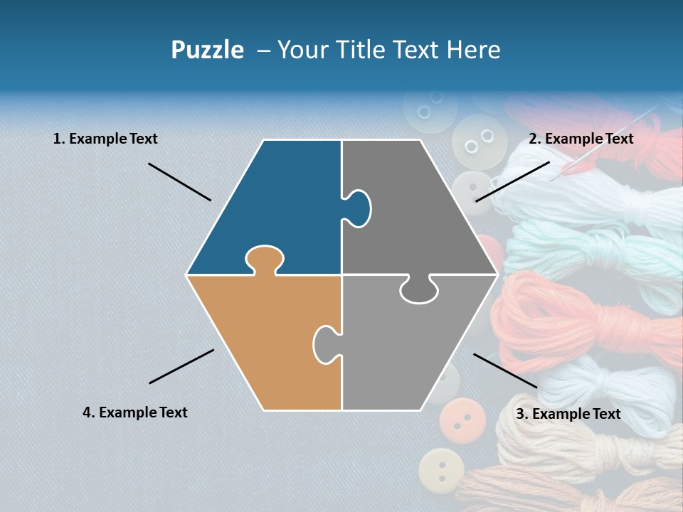 Thread Background Closeup PowerPoint Template