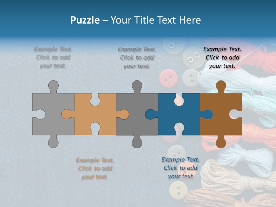 Thread Background Closeup PowerPoint Template