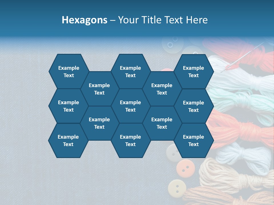 Thread Background Closeup PowerPoint Template