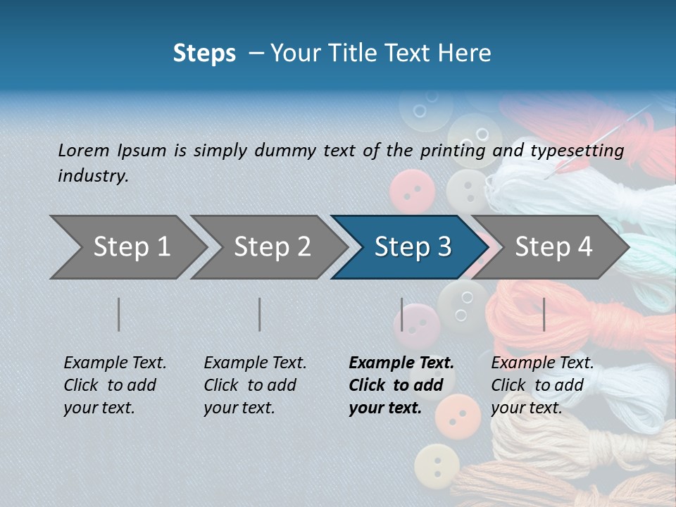 Thread Background Closeup PowerPoint Template