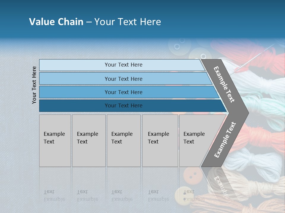 Thread Background Closeup PowerPoint Template