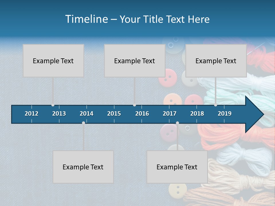 Thread Background Closeup PowerPoint Template