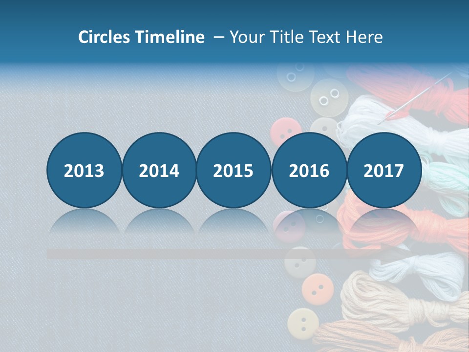 Thread Background Closeup PowerPoint Template