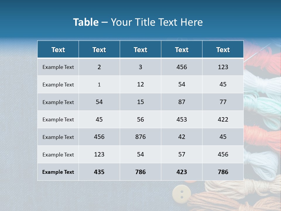 Thread Background Closeup PowerPoint Template