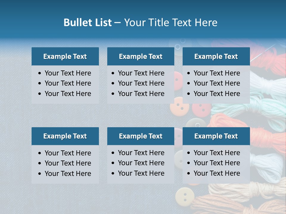 Thread Background Closeup PowerPoint Template