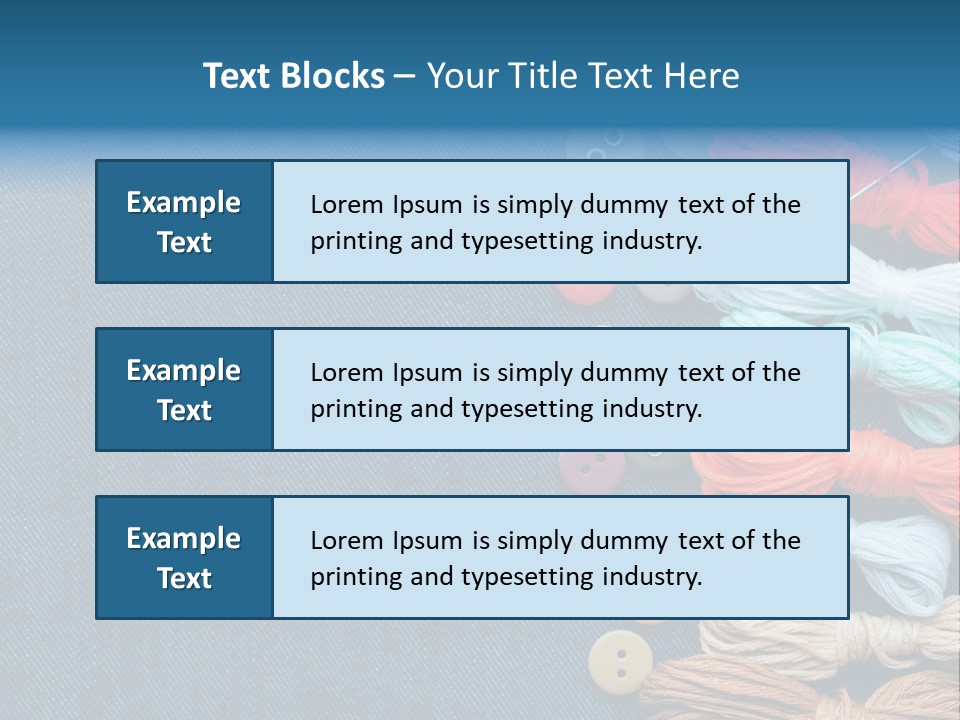 Thread Background Closeup PowerPoint Template