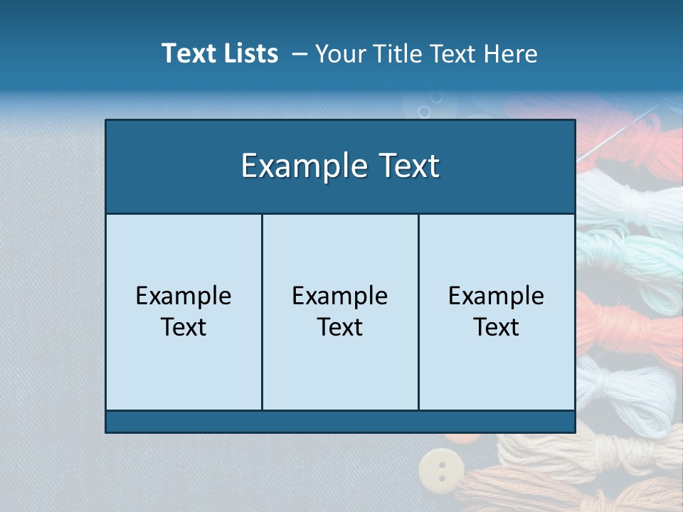 Thread Background Closeup PowerPoint Template