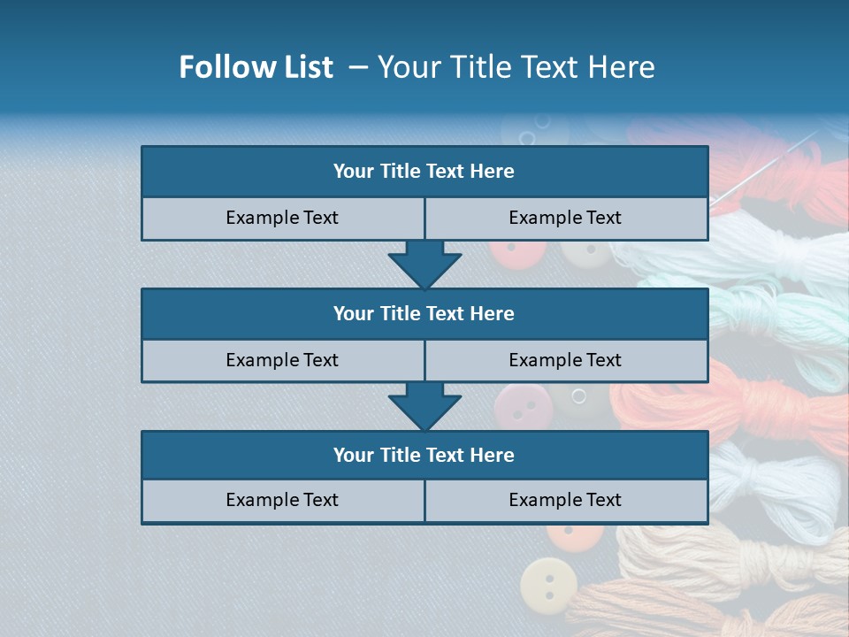 Thread Background Closeup PowerPoint Template