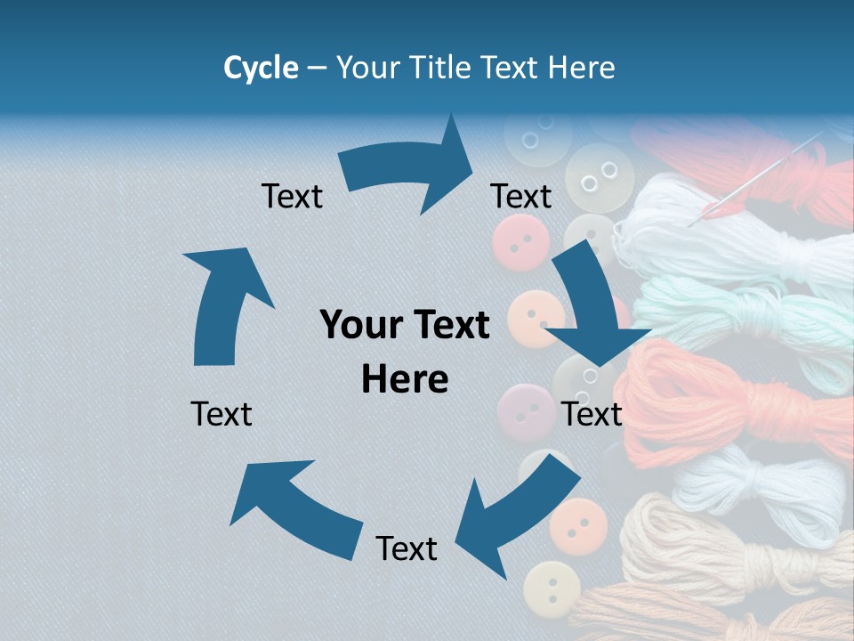 Thread Background Closeup PowerPoint Template