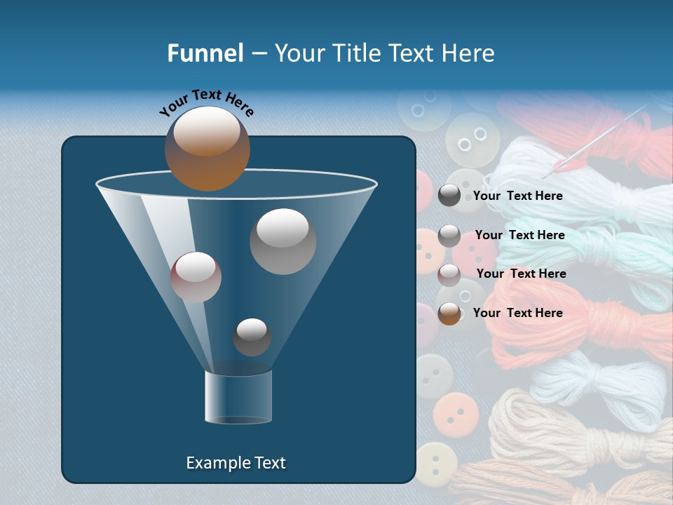 Thread Background Closeup PowerPoint Template