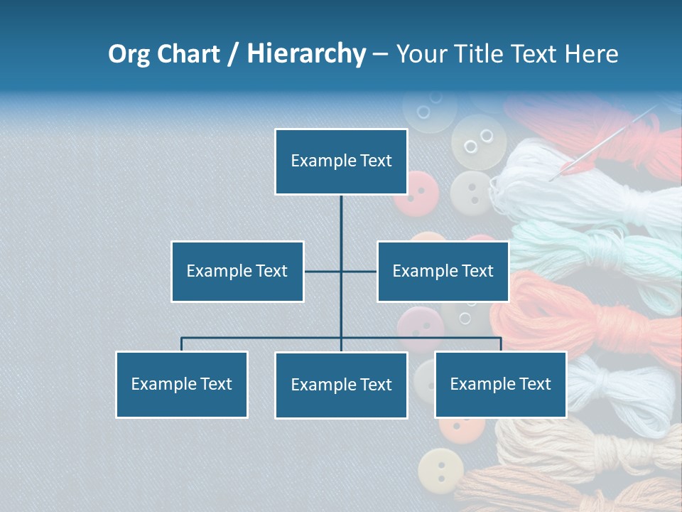 Thread Background Closeup PowerPoint Template