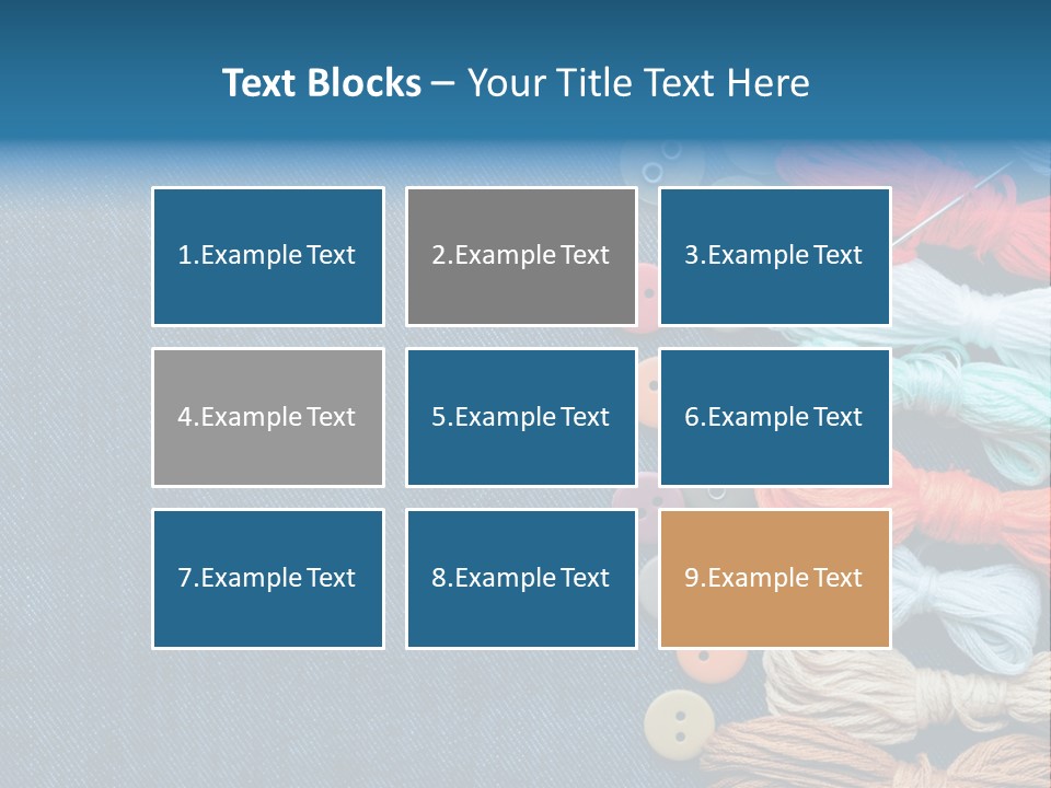 Thread Background Closeup PowerPoint Template