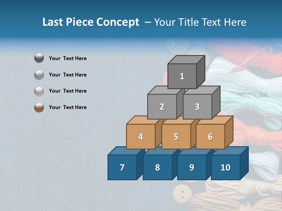 Thread Background Closeup PowerPoint Template