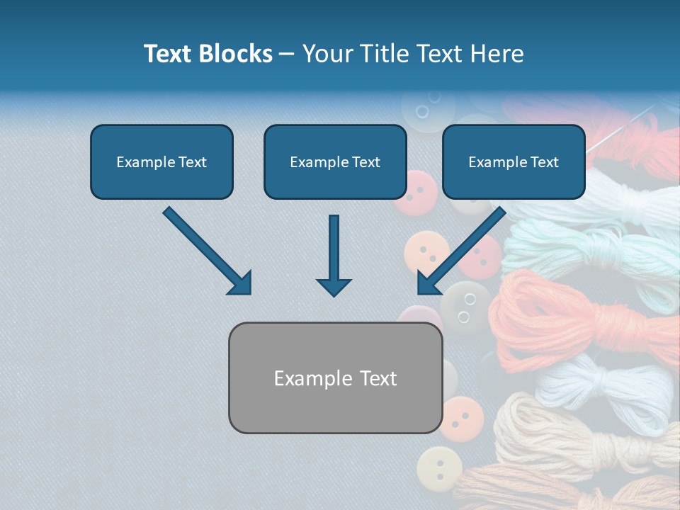 Thread Background Closeup PowerPoint Template