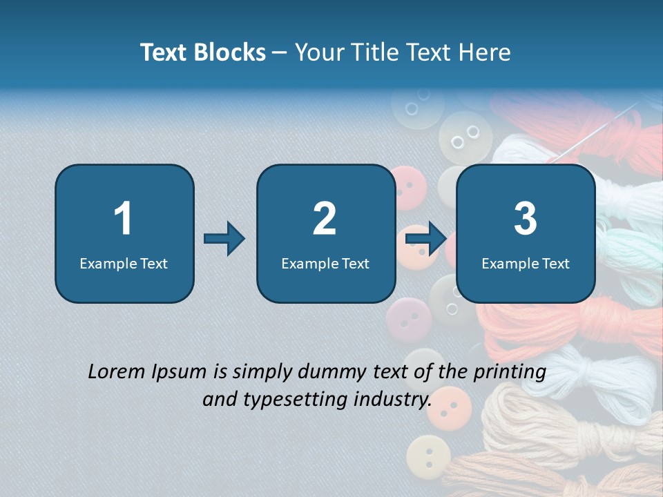 Thread Background Closeup PowerPoint Template