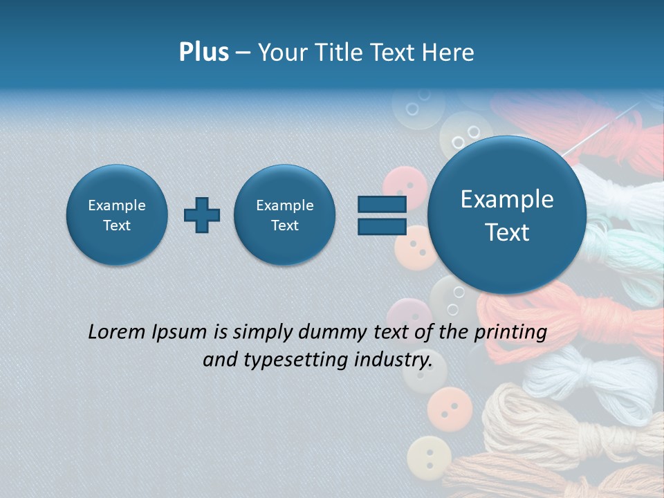 Thread Background Closeup PowerPoint Template