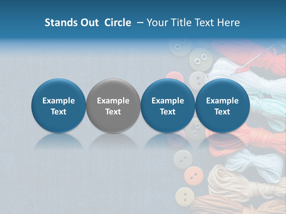 Thread Background Closeup PowerPoint Template