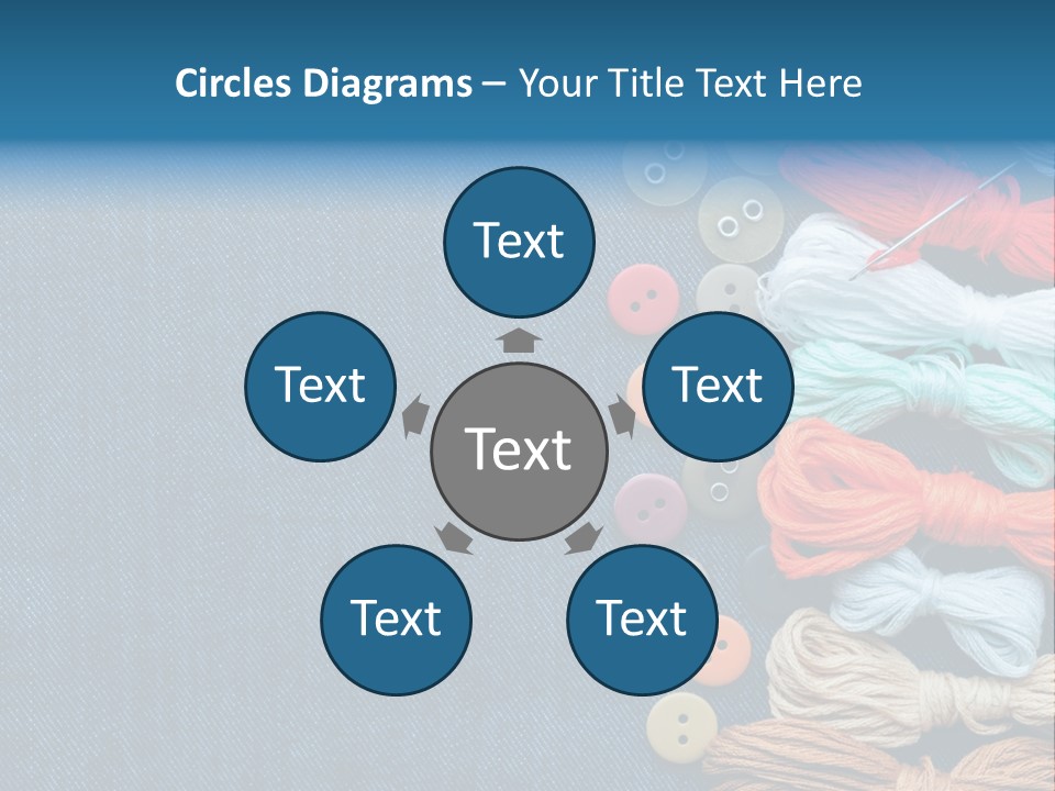 Thread Background Closeup PowerPoint Template