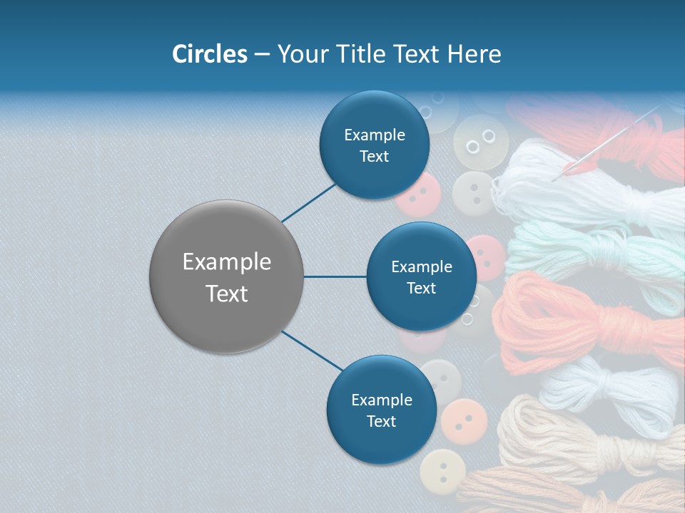 Thread Background Closeup PowerPoint Template