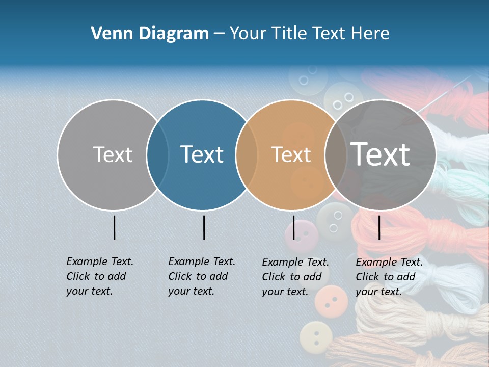 Thread Background Closeup PowerPoint Template