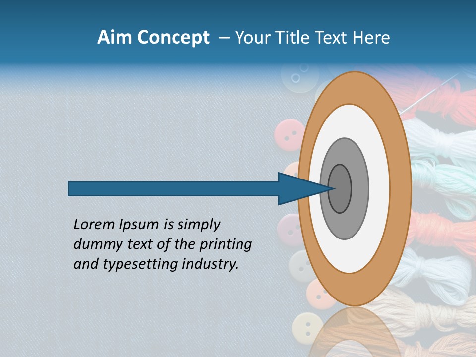 Thread Background Closeup PowerPoint Template