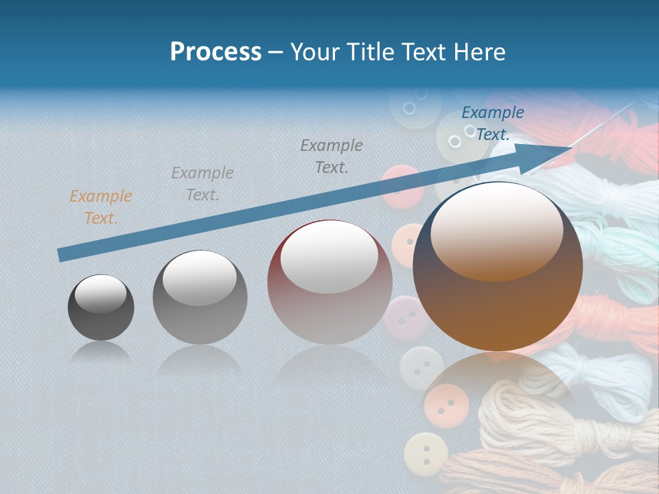 Thread Background Closeup PowerPoint Template