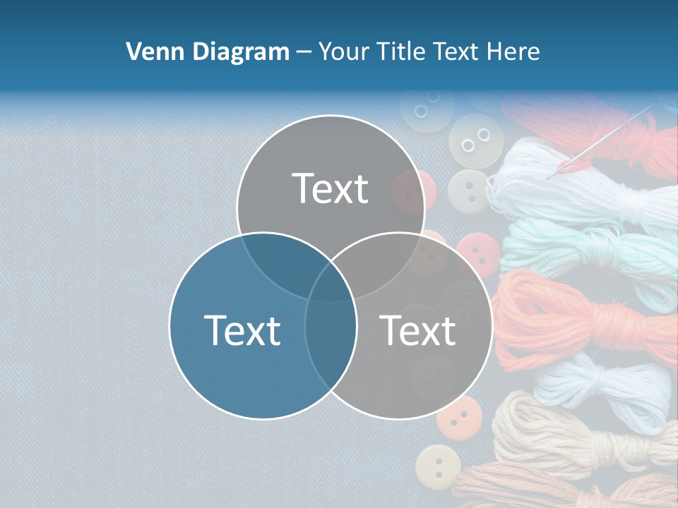 Thread Background Closeup PowerPoint Template