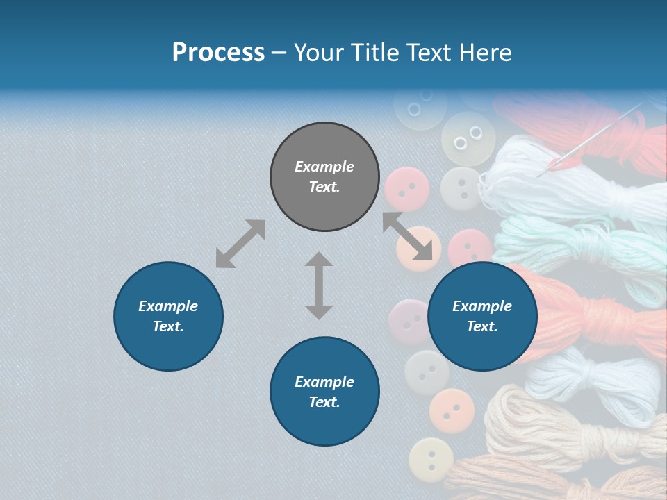 Thread Background Closeup PowerPoint Template