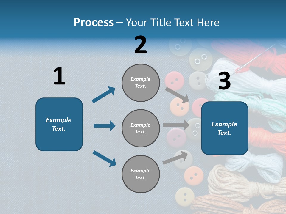 Thread Background Closeup PowerPoint Template