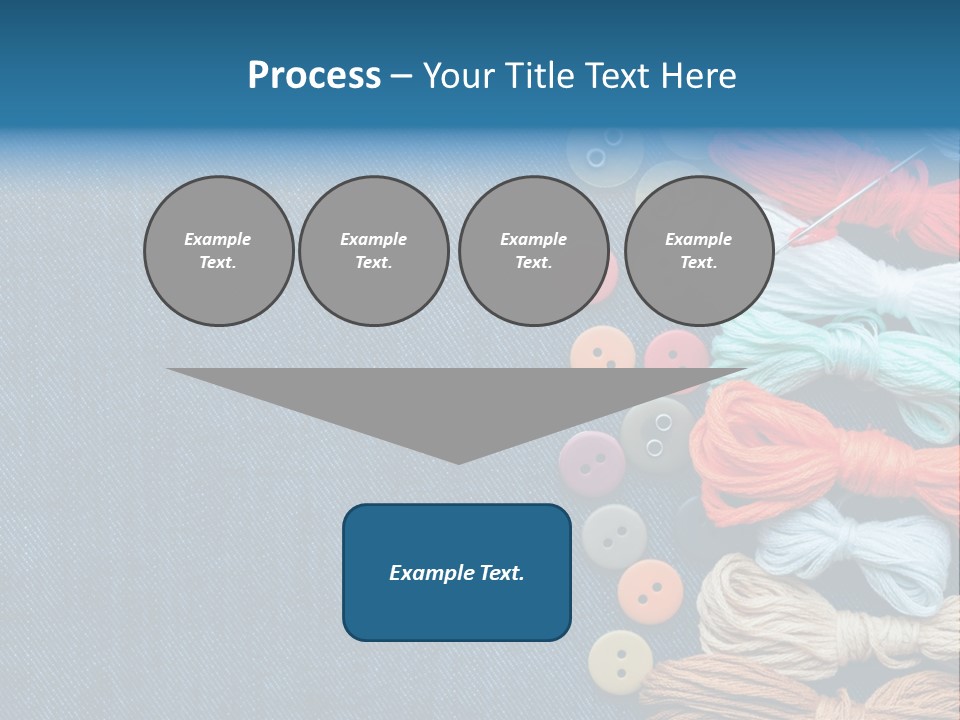 Thread Background Closeup PowerPoint Template